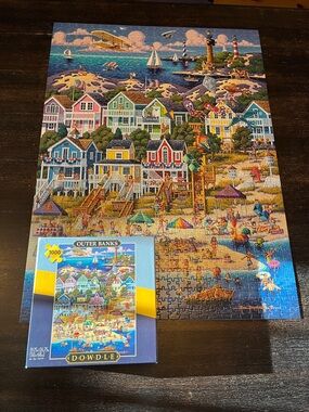 DOWDLE 1000 Piece Outerbanks North Carolina Beach Scene Puzzle Jigsaw